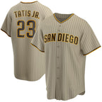 San Diego Padres #23 Fernando Tatis Jr. Tan KLUNKIM Alternate Replica Player Jersey