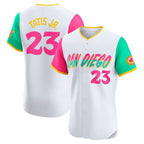 San Diego Padres #23 Fernando Tatis Jr. White KLUNKIM City Connect Elite Jersey