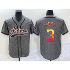 Houston Astros #3 Jeremy Pena Grey KLUNKIM Gridiron Cool Base Stitched Jersey