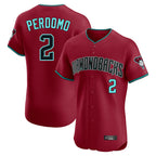 Arizona Diamondbacks #2 Geraldo Perdomo Player Red KLUNKIM Limited Elite Home Game Stitched Jerseys