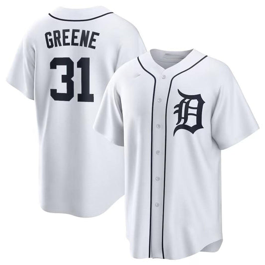 Detroit Tigers #31 Riley Greene White Home Replica Player Name Jersey Baseball Jerseys