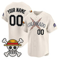 Custom Colorado Rockies x One Piece Cream KLUNKIM Vapor Premier Limited Jersey - Stitched
