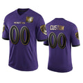 Custom B.Ravens Purple KLUNKIM Team 25th Season Golden Limited Jersey