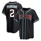 Arizona Diamondbacks #2 Geraldo Perdomo Player Black KLUNKIM Home Game Stitched Jerseys