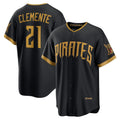 Pittsburgh Pirates #21 Roberto Clemente Black KLUNKIM 2026 City Connect Stadium Jersey