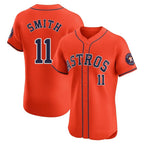 Houston Astros #11 Cam Smith Player Orange KLUNKIM Home Limited Elite Stitched Jerseys
