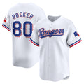 Texas Rangers #80 Kumar Rocker White KLUNKIM Home Limited Player Jersey