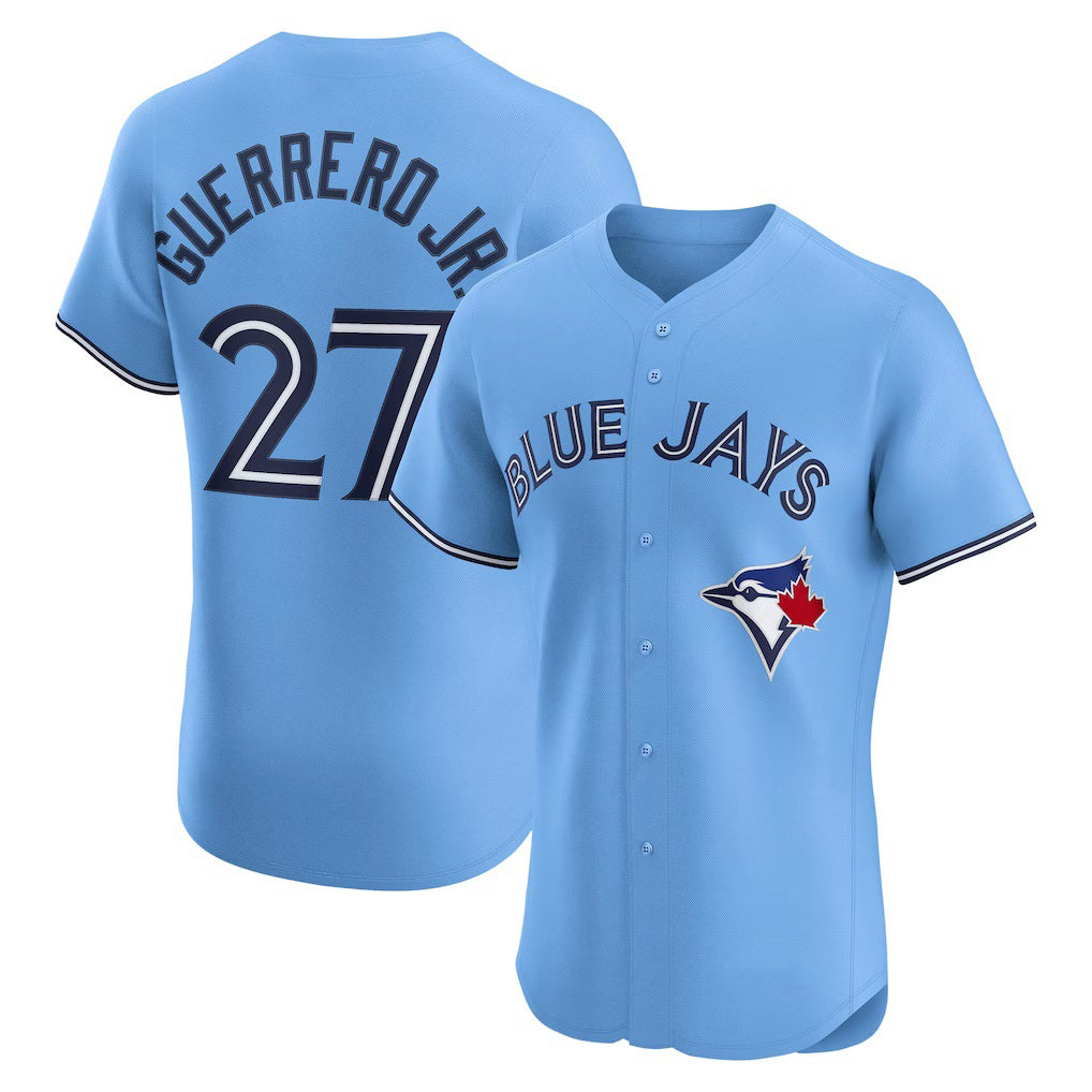 Toronto Blue Jays #27 Vladimir Guerrero Jr. Powder Blue KLUNKIM Alternate 2 Elite Jersey