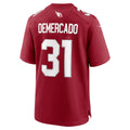 A.Cardinals #31 Emari Demercado Cardinal KLUNKIM Team Game Jersey