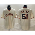 San Francisco Giants #51 Jung Hoo Lee Cream KLUNKIM 2024 Home Limited Stitched Jersey