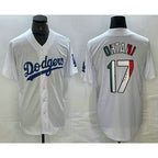 Los Angeles Dodgers #17 Shohei Ohtani Mexico White KLUNKIM Cool Base Stitched Jersey 2