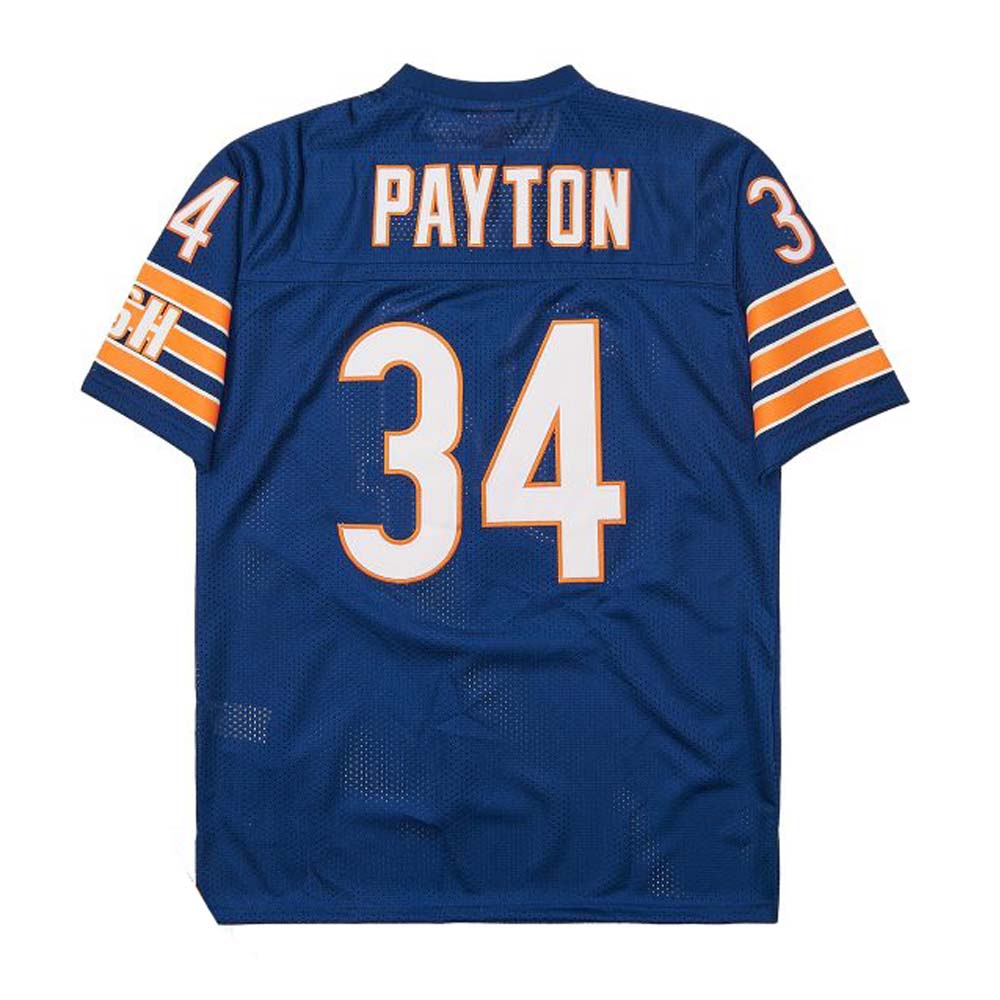 C.Bear #34 Walter Payton Navy 1985 Mitchell & Ness Stitched American Mesh Football Jerseys