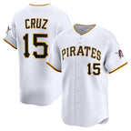 Pittsburgh Pirates #15 Oneil Cruz White KLUNKIM Home Limited Player Jersey
