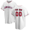 Custom Los Angeles Angels White KLUNKIM Home Replica Jersey