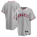 Los Angeles Angels Blank Player Gray KLUNKIM Home Game Stitched Jerseys