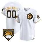 Custom Chicago Cubs 2024 Spring Training Patch Vapor Premier Limited Jersey V2 ¨C All Stitched-White KLUNKIM