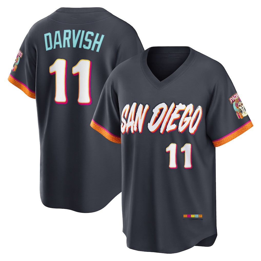 San Diego Padres #11 Yu Darvish Obsidian KLUNKIM 2026 City Connect Stadium Jersey