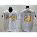 New York Mets #20 Pete Alonso Number White KLUNKIM 2022 All Star Stitched Cool Base Jersey
