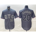 New York Mets #20 Pete Alonso Number Grey KLUNKIM 2024 City Connect Cool Base Stitched Jersey 2