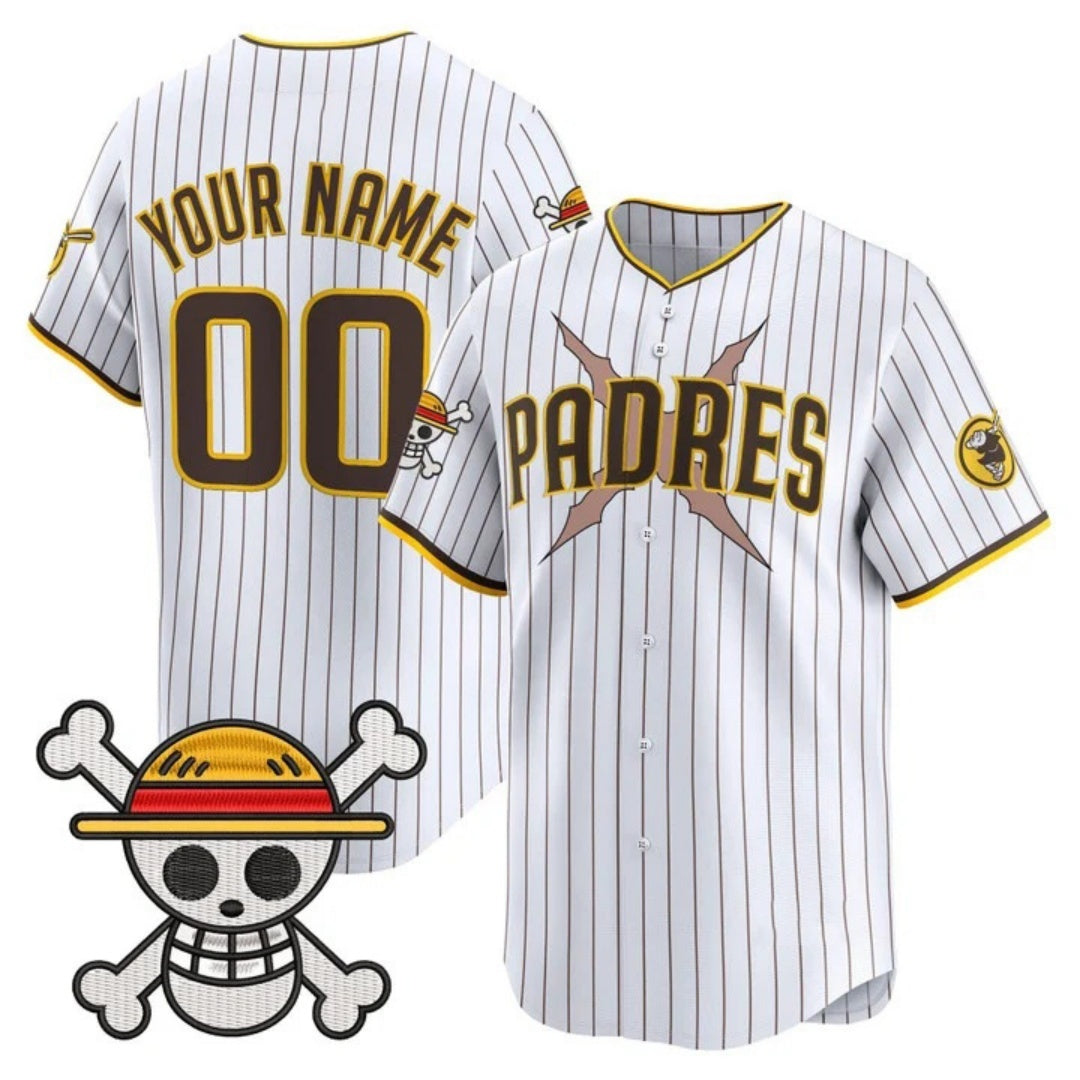 Custom San Diego Padres x One Piece White KLUNKIM Vapor Premier Limited Jersey - Stitched