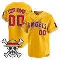 Custom Los Angeles Angels x One Piece Gold KLUNKIM Vapor Premier Limited Jersey - Stitched