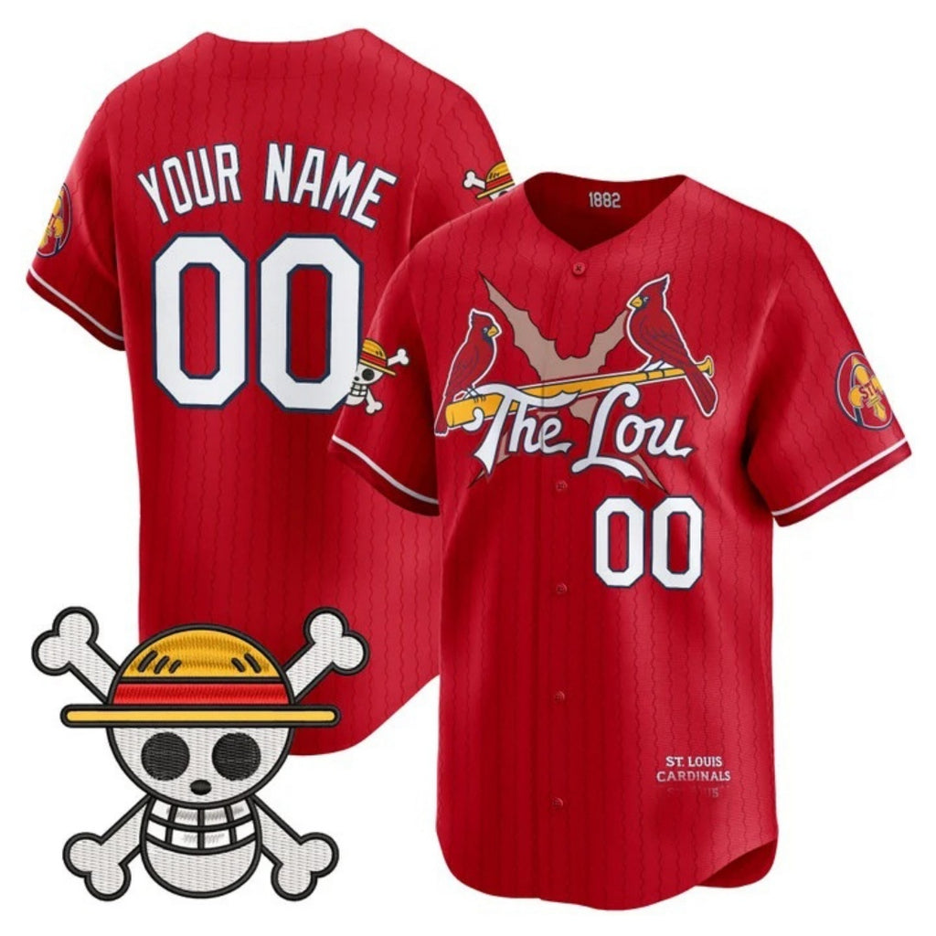 Custom St. Louis Cardinals x One Piece Red KLUNKIM Vapor Premier Limited Jersey - Stitched