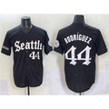 Seattle Mariners #44 Julio Rodr¨ªguez Black KLUNKIM 'Deep Sea Gothic Edition' Vapor Premier Limited Stitched Jersey