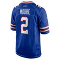 B.Bills #2 D.J. Moore Royal KLUNKIM Game Jersey
