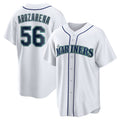 Seattle Mariners #56 Randy Arozarena White KLUNKIM Home Replica Jersey