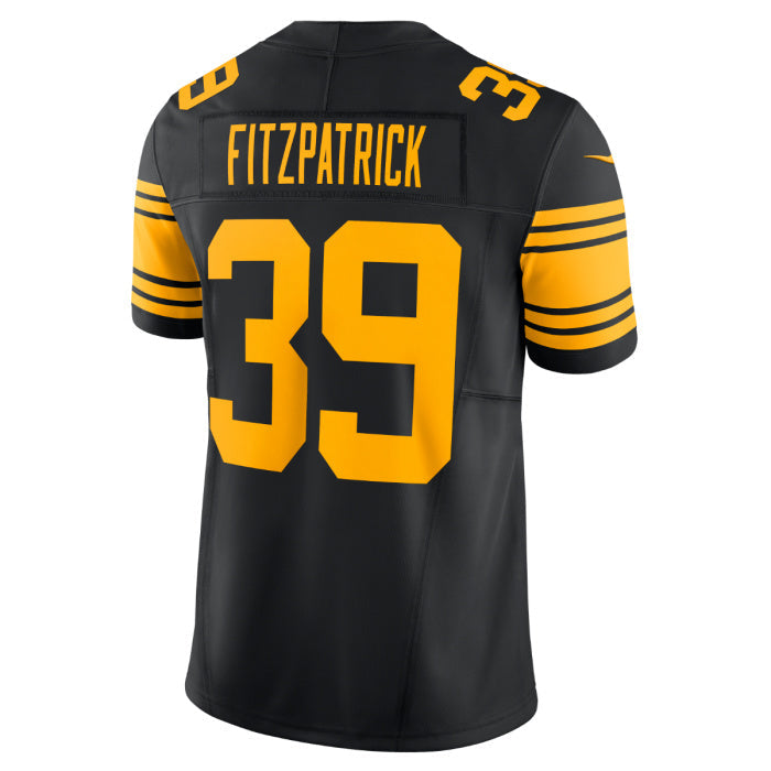 P.Steelers #39 Minkah Fitzpatrick Vapor F.U.S.E. Limited Color Rush Black Stitched American Football Jerseys