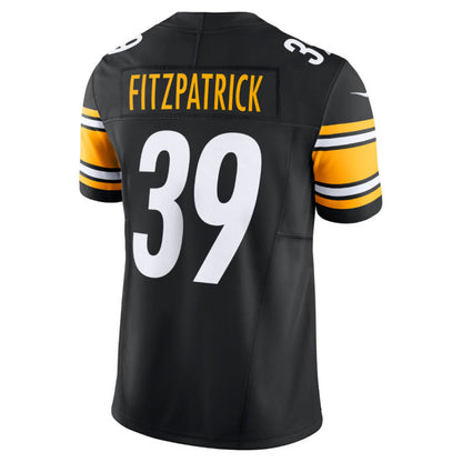 P.Steelers #39 Minkah Fitzpatrick Vapor F.U.S.E. Limited Home Black Stitched American Football Jerseys