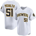 Milwaukee Brewers #51 Freddy Peralta White KLUNKIM Alternate Limited Stitched Jersey