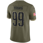 W.Commanders #99 Chase Young Olive KLUNKIM Salute To Service Limited Jersey