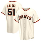 San Francisco Giants #51 Jung Hoo Lee Cream KLUNKIM Home Replica Player Jersey