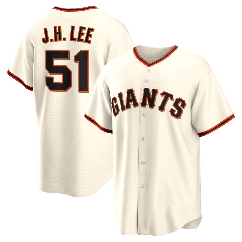 San Francisco Giants #51 Jung Hoo Lee Cream KLUNKIM Home Replica Player Jersey