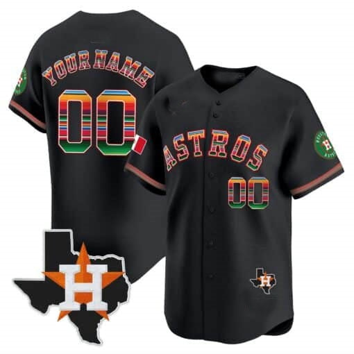 Custom Houston Astros Mexico Texas Patch Vapor Premier Limited Jersey ¨C All Stitched KLUNKIM
