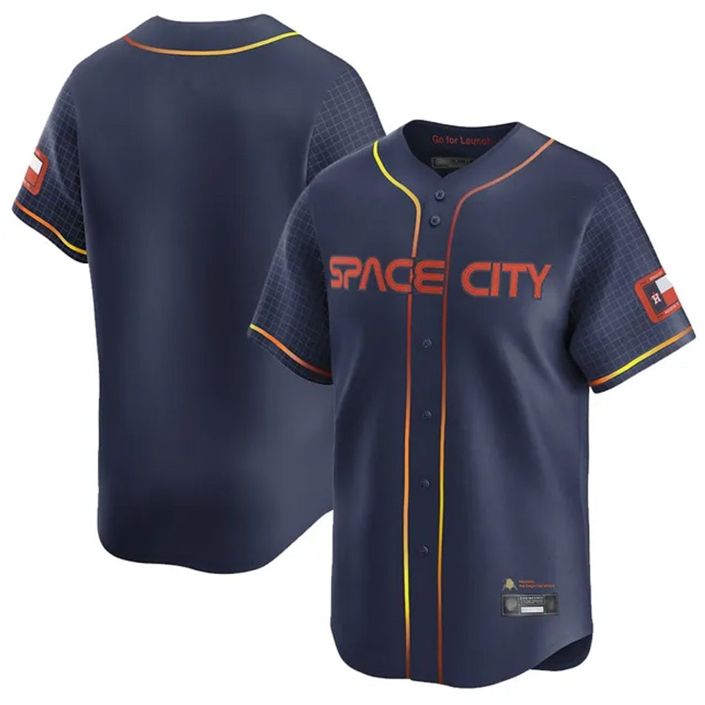 Houston Astros Blank Player Navy KLUNKIM City Connect Limited Home Stitched Jerseys
