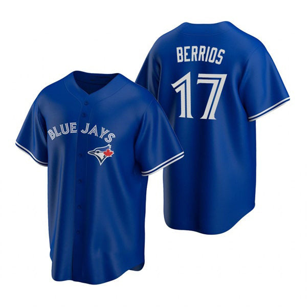 Toronto Blue Jays #17 Jose Berrios Royal KLUNKIM Alternate Cool Base Jersey