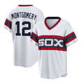 Chicago White Sox #12 Colson Montgomery White KLUNKIM Cool Base Stitched Jersey