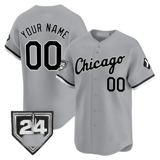 Custom Chicago White Sox 2024 Spring Training Patch Vapor Premier Limited Jersey ¨C Gray KLUNKIM