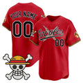 Custom Baltimore Orioles x One Piece Red KLUNKIM Vapor Premier Limited Jersey - Stitched