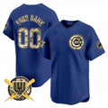 Custom Chicago Cubs Armed Forces Day Vapor Premier Limited Jersey ¨C Royal KLUNKIM