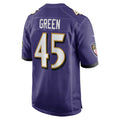 B.Ravens #45 Mike Green Purple KLUNKIM Team Game Jersey