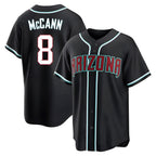 Arizona Diamondbacks #8 James McCann Player Black KLUNKIM Home Game Stitched Jerseys