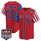 Custom Boston Red Sox America 250 Edition Vapor Premier Limited Red KLUNKIM Stitched Jerseys
