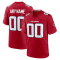 Custom A.Falcons Red KLUNKIM Game Jersey