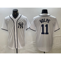 New York Yankees #11 Anthony Volpe White KLUNKIM Fashion Cool Base Jersey