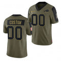 Custom B.Bills Olive KLUNKIM ACTIVE PLAYER 2021 Salute To Service Limited Stitched Jersey