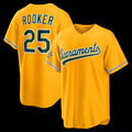 Oakland Athletics #25 Brent Rooker Gold KLUNKIM Alternate Stadium Jersey