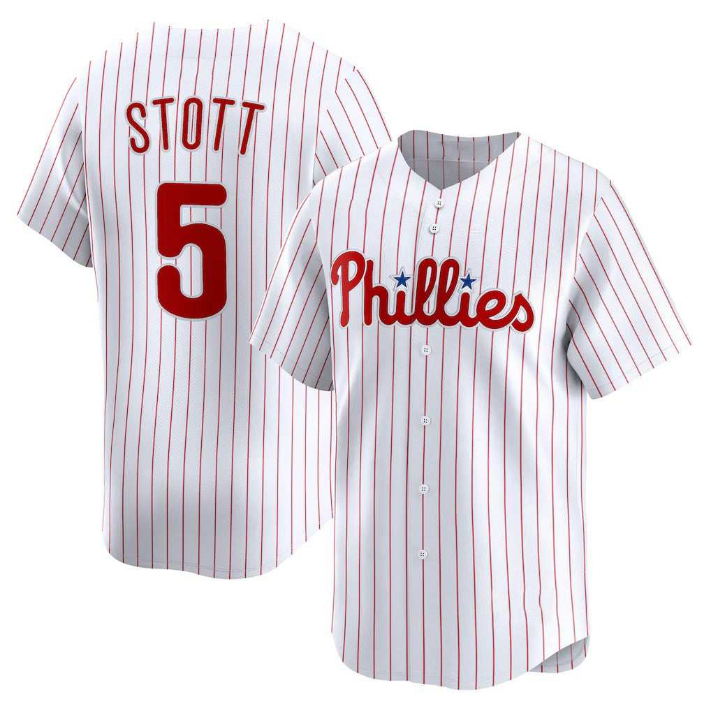 Philadelphia Phillies #5 Bryson Stott White KLUNKIM Home Limited Player Jersey